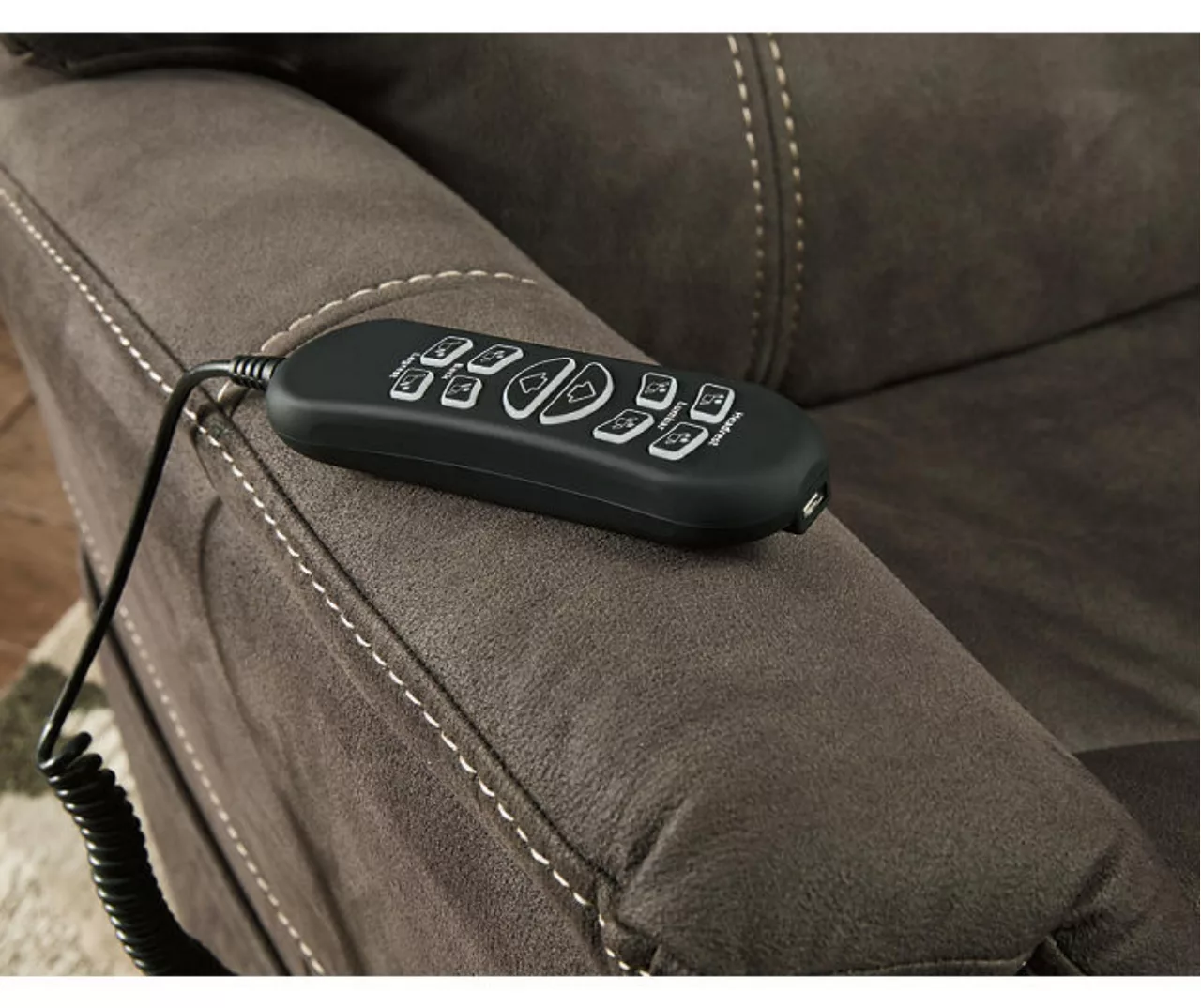 Ballister Gray Power Lift Recliner With USB Charging 10 Ballister Gray Power Lift Recliner With USB Charging - Image 8