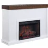 62" White Shiplap Grand Electric Fireplace 2 62" White Shiplap Grand Electric Fireplace -COSCO Store 810617760 A0 2