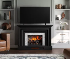 53.5" Black Petite Grand Electric Fireplace Console -COSCO Store 810617767 B0 2