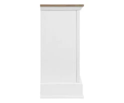 60" White 2-Door Electric Fireplace Console -COSCO Store 810618088 A0 5
