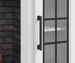 60" White 2-Door Electric Fireplace Console -COSCO Store 810618088 A8 1