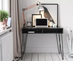 Novogratz Athena Faux Marble 2-Cubby Computer Desk -COSCO Store 810618404 3