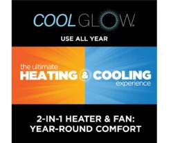 59.5" Black CoolGlow Electric Fireplace & Fan Console -COSCO Store 810620259 M7