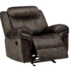 Zubaida Chocolate Velvet Glider Recliner 2 Zubaida Chocolate Velvet Glider Recliner -COSCO Store 810620367 A0 1