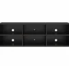 60" Capstan Black Oak TV Stand
