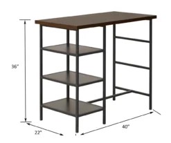 Walnut 3-Piece Pub Dining Set 20 Walnut 3-Piece Pub Dining Set -COSCO Store 810641657 A6 1