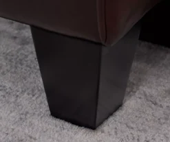 Palisades Chestnut Bonded Leather Loveseat -COSCO Store 810659212 A0 10