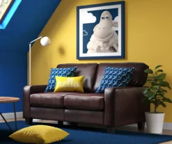 Palisades Chestnut Bonded Leather Loveseat -COSCO Store 810659212 A0 5