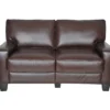 Palisades Chestnut Bonded Leather Loveseat -COSCO Store 810659212 A0 7