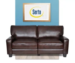 Serta Palisades Chestnut Bonded Leather Sofa -COSCO Store 810659220 A0 2