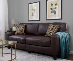 Serta Palisades Chestnut Bonded Leather Sofa -COSCO Store 810659220 A0 3