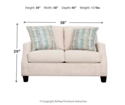 Cullendale Sandstone Cream Loveseat -COSCO Store 810669842 A0 3