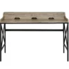 Corday Gray Wood Writing Desk With USB Charing -COSCO Store 810680820 A0