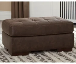Signature Design By Ashley Maderla Faux Leather Ottoman -COSCO Store 810697964 A0 2
