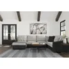 Signature Design By Ashley Bilgray Gray Faux Leather 3-Piece Sectional With Left-Facing Chaise -COSCO Store combo860023