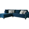Signature Design By Ashley Trendle Blue Sectional With Left-Facing Chaise 1 Signature Design By Ashley Trendle Blue Sectional With Left-Facing Chaise -COSCO Store combo860084