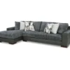 Signature Design By Ashley Larkstone Charcoal 2-Piece Sectional With Left-Facing Chaise -COSCO Store combo870009