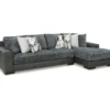 Signature Design By Ashley Larkstone Charcoal 2-Piece Sectional With Right-Facing Chaise -COSCO Store combo870010