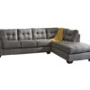 Signature Design By Ashley Maier Charcoal Full Sleeper Sectional With Right-Facing Chaise -COSCO Store combo870020