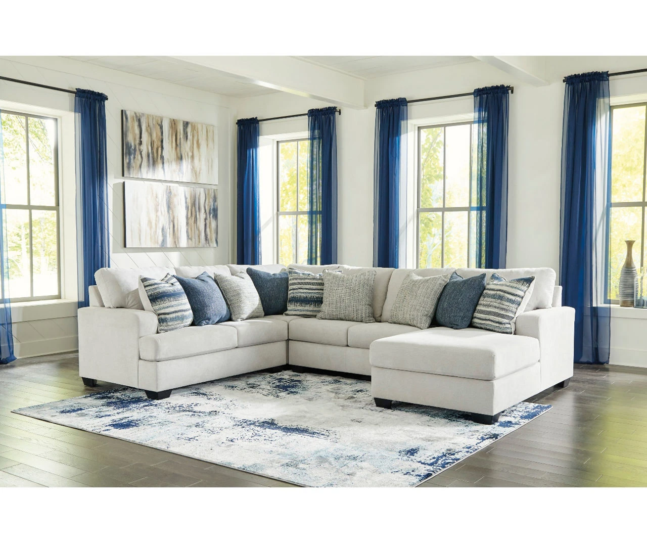 Signature Design By Ashley Lowder Stone 4-Piece Sectional With Right-Facing Chaise 4 Signature Design By Ashley Lowder Stone 4-Piece Sectional With Right-Facing Chaise - Image 2