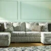 Broyhill Parkdale Dove Sectional & Ottoman Set -COSCO Store combo960002